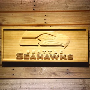 Seattle Seahawks Wood Sign