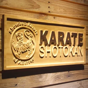 Shotokan Karate Wood Sign