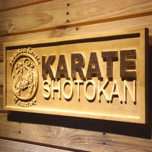 Shotokan Karate Wood Sign