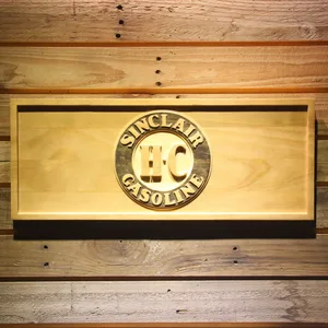 Sinclair Gasoline Wood Sign