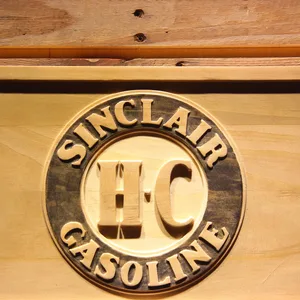 Sinclair Gasoline Wood Sign