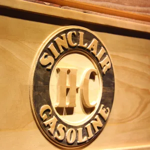 Sinclair Gasoline Wood Sign