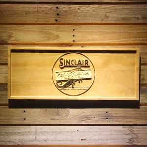 Sinclair Motor Oil Wood Sign