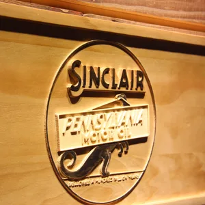 Sinclair Motor Oil Wood Sign