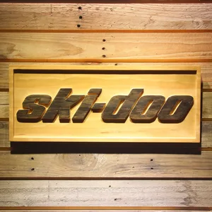 Ski Doo Snowmobiles Wood Sign