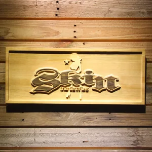 Skin Industries Standing Woman Wood Sign