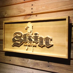 Skin Industries Standing Woman Wood Sign