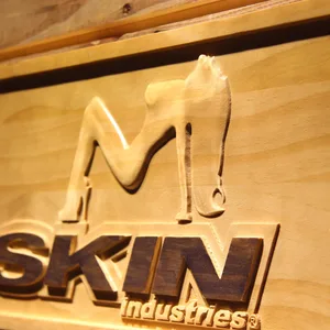 Skin Industries Woman's Silhouette Wood Sign