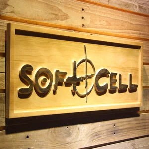 Soft Cell Wood Sign