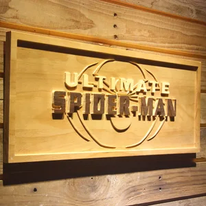 Spider-Man Ultimate Wood Sign