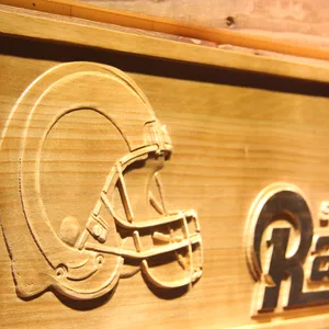 St Louis Rams Helmet Wood Sign - Legacy Edition