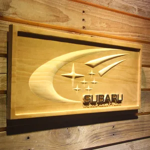 Subaru World Rally Team Wood Sign