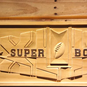 Super Bowl XLIV Wood Sign