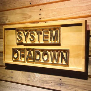 System Of A Down Wood Sign