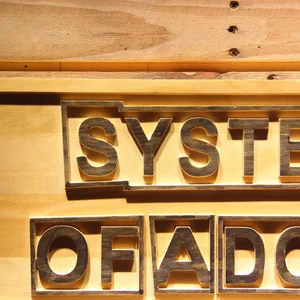 System Of A Down Wood Sign