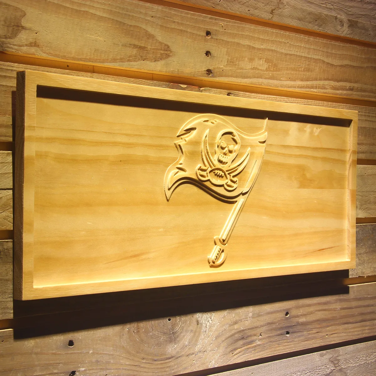 Tampa Bay Buccaneers 1997-2013 Logo Wood Sign - Legacy Edition