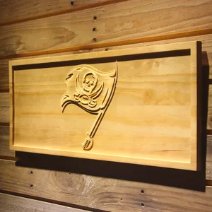 Tampa Bay Buccaneers 1997-2013 Logo Wood Sign - Legacy Edition