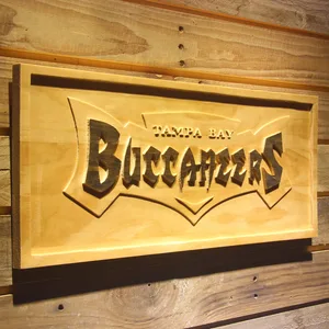 Tampa Bay Buccaneers 1997-2013 Text Logo Wood Sign - Legacy Edition