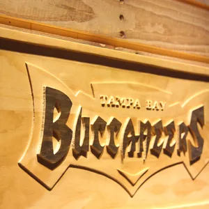 Tampa Bay Buccaneers 1997-2013 Text Logo Wood Sign - Legacy Edition