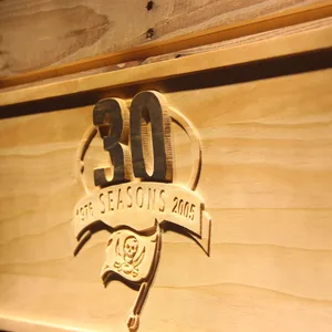 Tampa Bay Buccaneers 30th Anniversary Logo Wood Sign - Legacy Edition