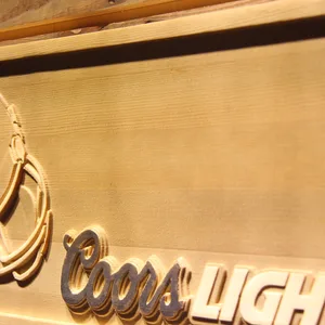 Tampa Bay Buccaneers Coors Light Helmet Wood Sign
