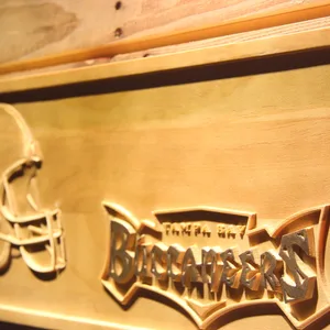 Tampa Bay Buccaneers Helmet Wood Sign