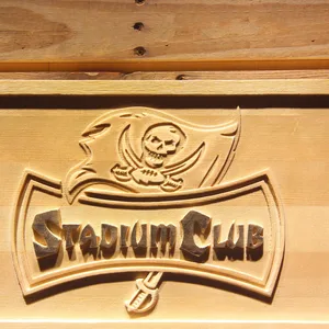 Tampa Bay Buccaneers Stadium Club Wood Sign - Legacy Edition