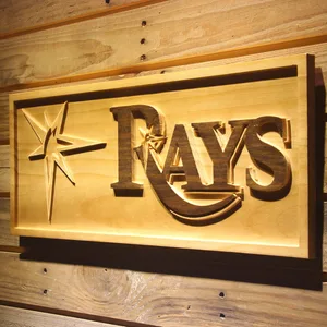 Tampa Bay Rays 2 Wood Sign