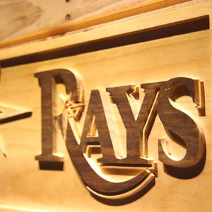 Tampa Bay Rays 2 Wood Sign