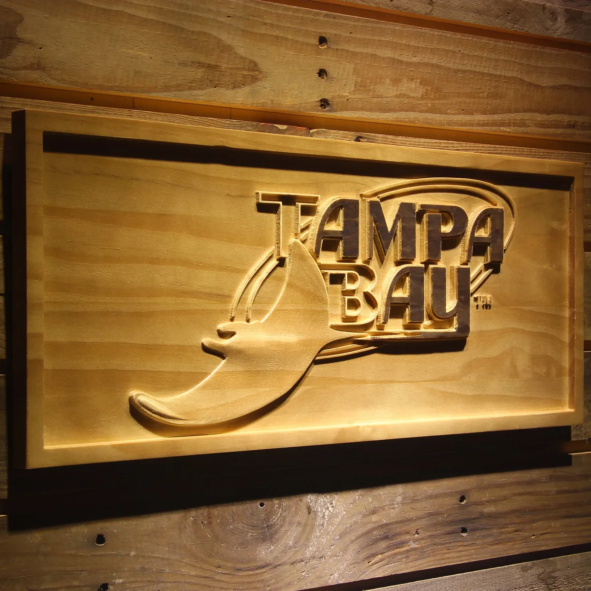 Tampa Bay Rays Wood Sign - Legacy Edition