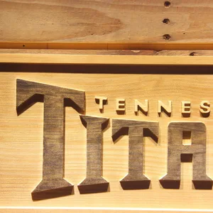 Tennessee Titans 1 Wood Sign