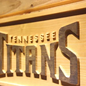 Tennessee Titans 1 Wood Sign