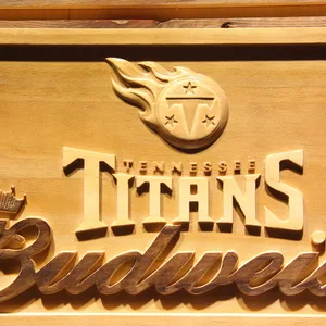 Tennessee Titans Budweiser Wood Sign