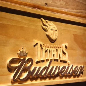 Tennessee Titans Budweiser Wood Sign