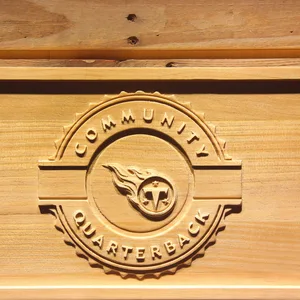 Tennessee Titans Community Quarterback Wood Sign - Legacy Edition
