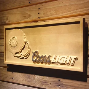 Tennessee Titans Coors Light Helmet Wood Sign