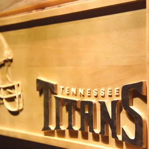Tennessee Titans Helmet Wood Sign