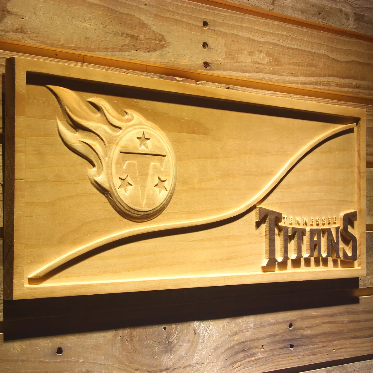 Tennessee Titans Split Wood Sign