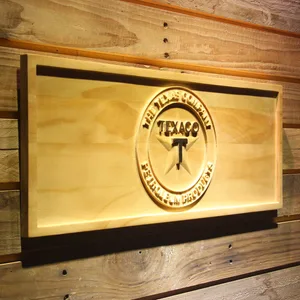 Texaco The Texas Company Wood Sign