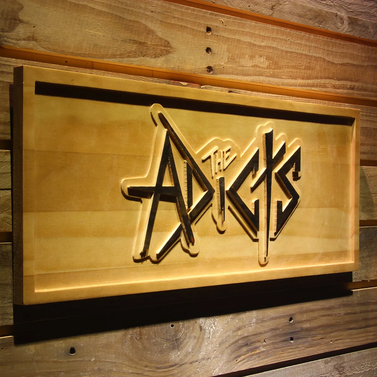 The Adicts Wood Sign