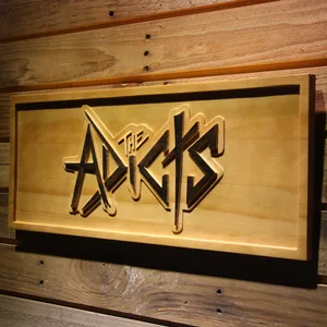 The Adicts Wood Sign