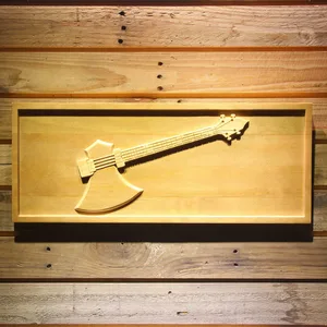 The Axe Bass Wood Sign