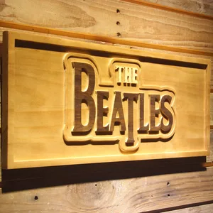 The Beatles Wood Sign