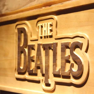 The Beatles Wood Sign