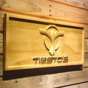 Tiesto Wood Sign