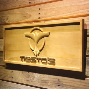 Tiesto Wood Sign