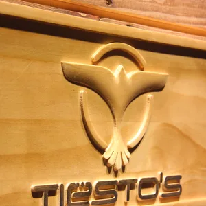 Tiesto Wood Sign