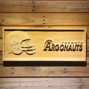 Toronto Argonauts Helmet Wood Sign