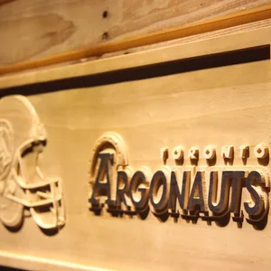 Toronto Argonauts Helmet Wood Sign