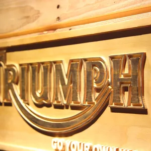 Triumph Go Your Own Way Wood Sign